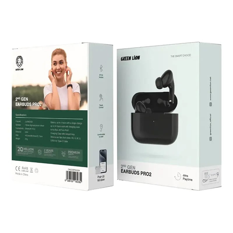 هدفون گرین لاین D2 Earbuds Pro 2